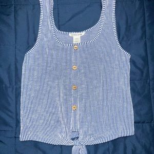 Blue short sleeve top